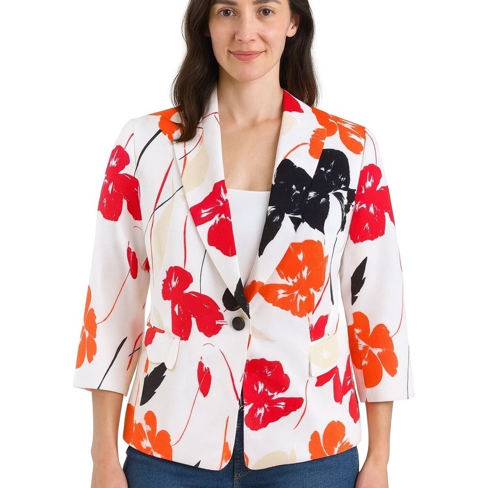 Kasper Floral Blazer